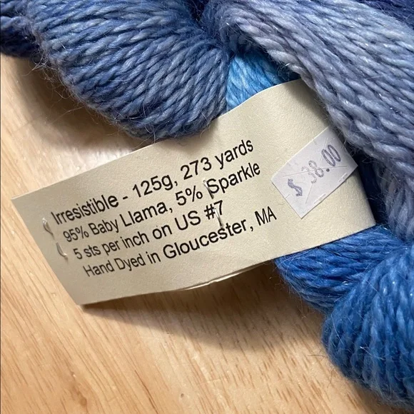 FLAT ROCK YARNS Hand-dyed Gloucester, MA #23 Just Keep Swimming BUNDLE of 3 - Picture 7 of 7